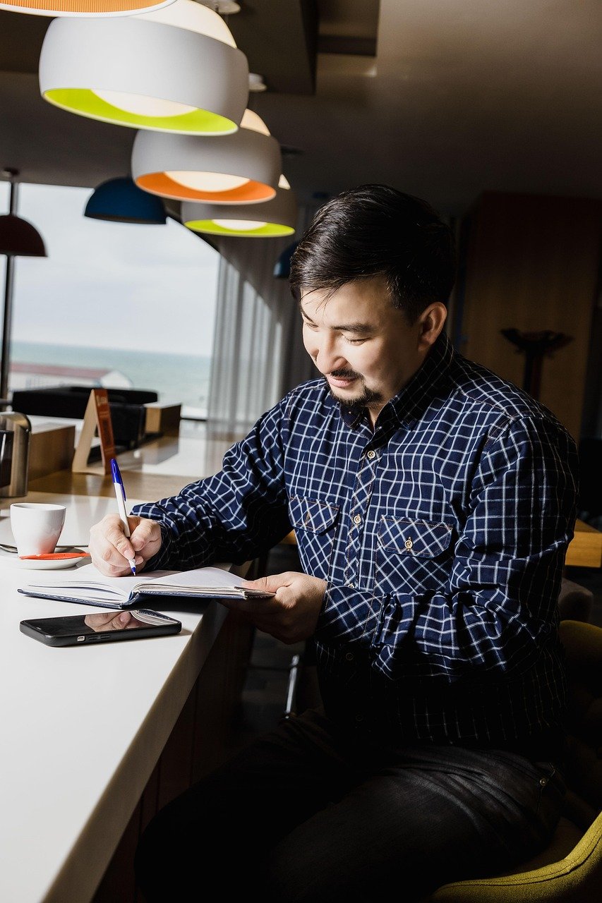 business, write, cafe, man, businessman, success, advice