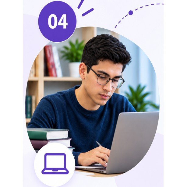 estudiante con una laptop